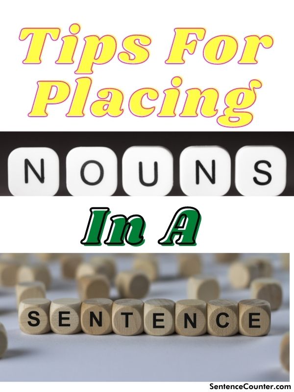 Tips For Placing a Noun in a Sentence Counter